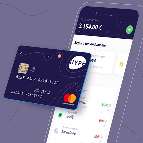 hype-carta-e-applicazione La carta Hype si distingue per un design giovane e vivace