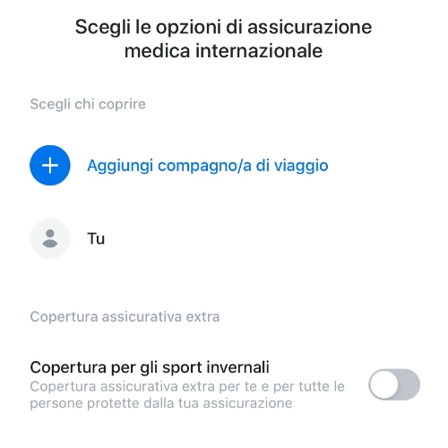 revolut app polizza viaggio Polizza viaggio Revolut