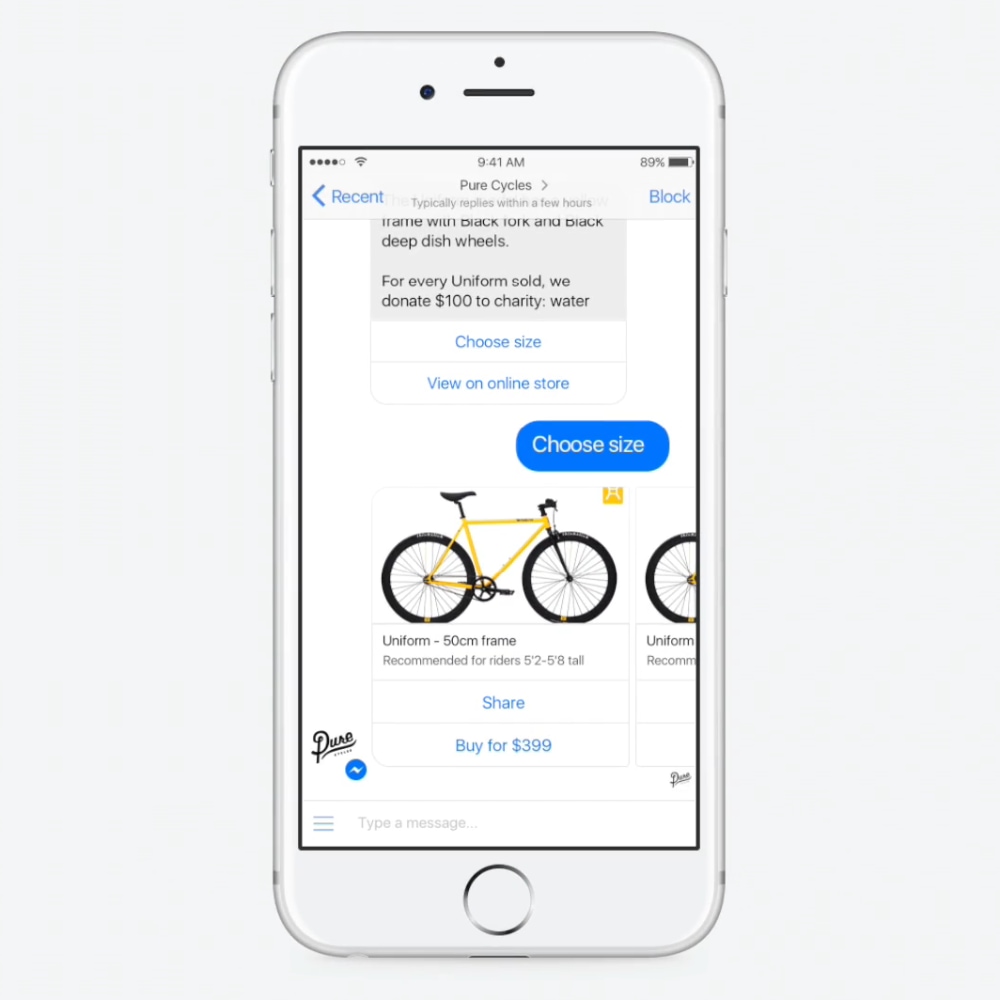 shopify-lite-messenger-shopping-chat Vendita prodotti tramite Messenger
