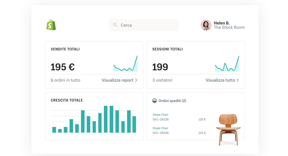 shopify statistiche vendite Statistiche sulle vendite con Shopify