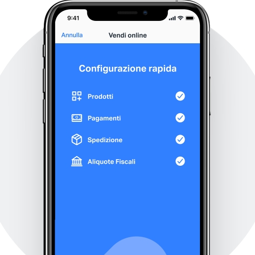 sumup configurazione negozio online
