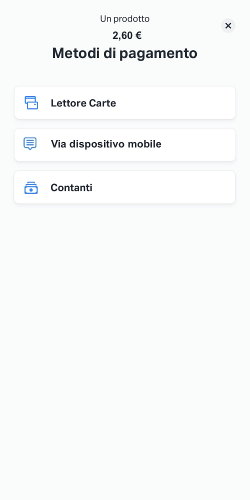 sumup metodo di pagamento
