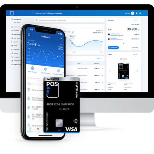 mypos conto carta aziendale myPOS include conto esercente, terminale e carta aziendale