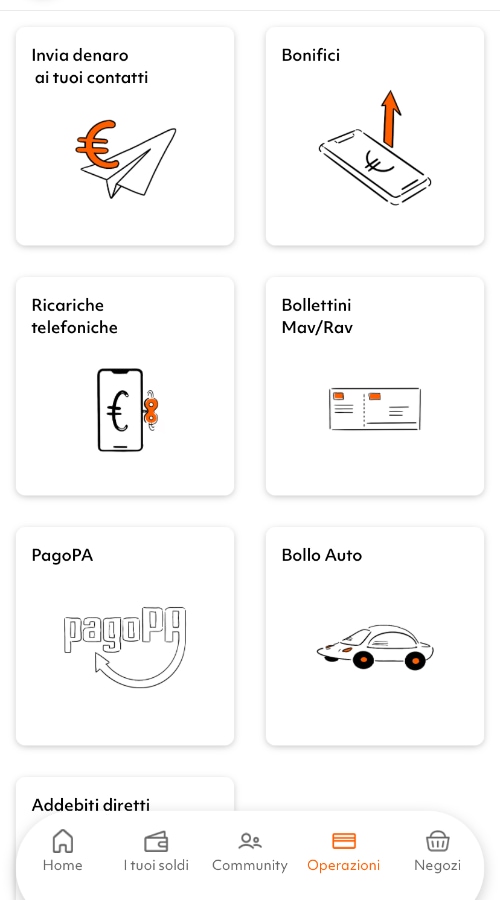tinaba operazioni app