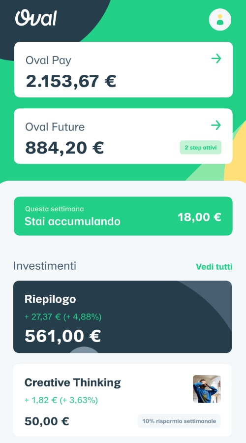 oval pay app recensioni Schermata principale dell'app Oval Pay