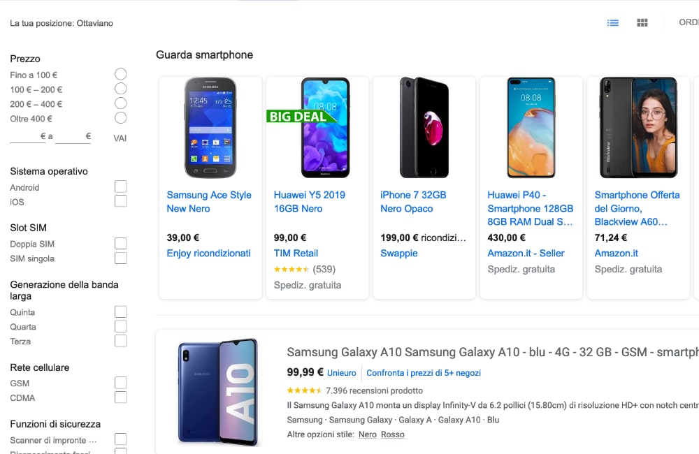 google shopping shopify