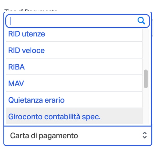 sumup fatture metodo pagamento 2 Medodi di pagamento in SumUp Fatture