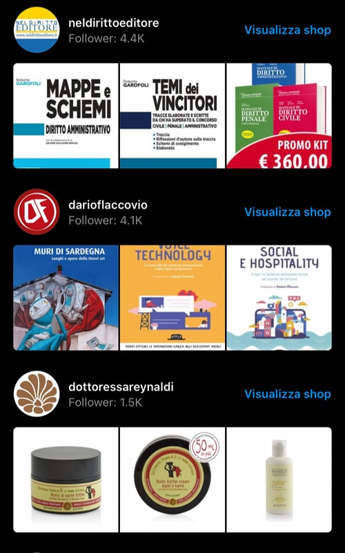 instagram business shops Negozi su Instagram