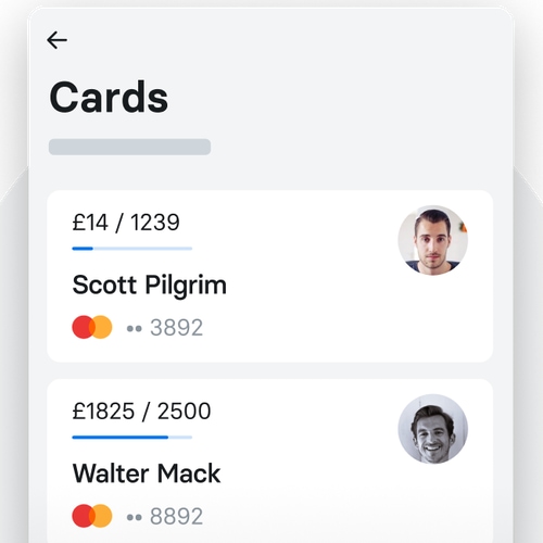 revolut azienda carte dipendenti Spese team nell'app Revolut Business