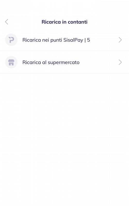hype contanti ricarica