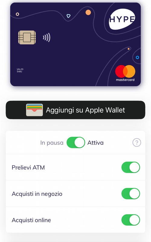 hype sicurezza carta