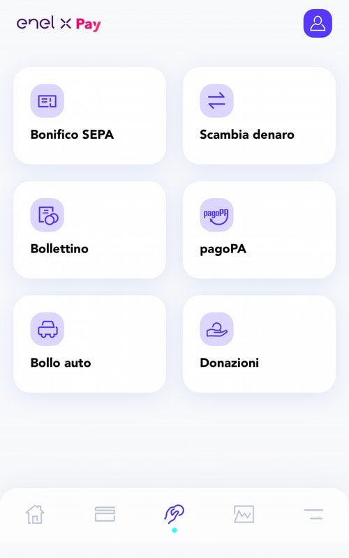 enel x pay pagamenti Operazioni disponibili in app