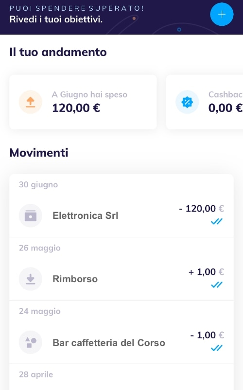 hype app movimenti Elenco movimenti