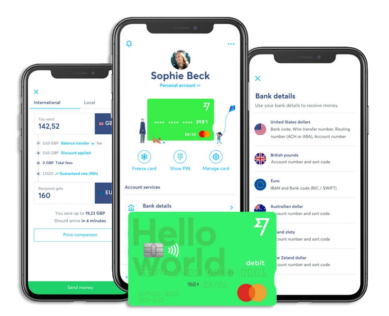 wise bonifico estero Gestione del conto multivaluta Wise da app