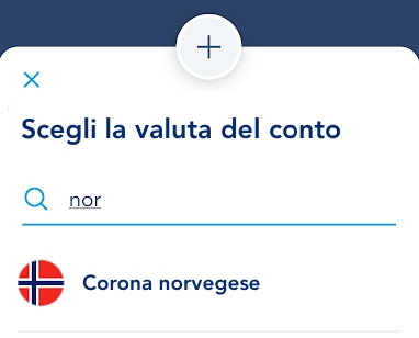 wise scelta valuta Scelta della valuta del conto