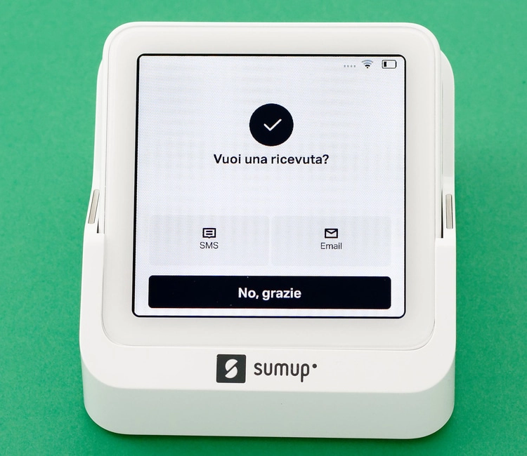 sumup solo ricevuta digitale Invio ricevuta digitale