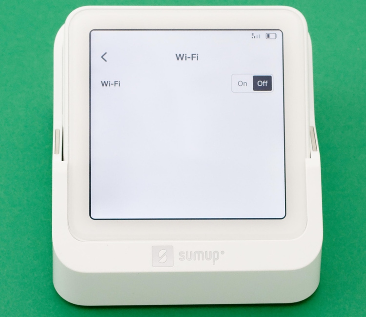 sumup solo wifi Interruttore connessione wifi