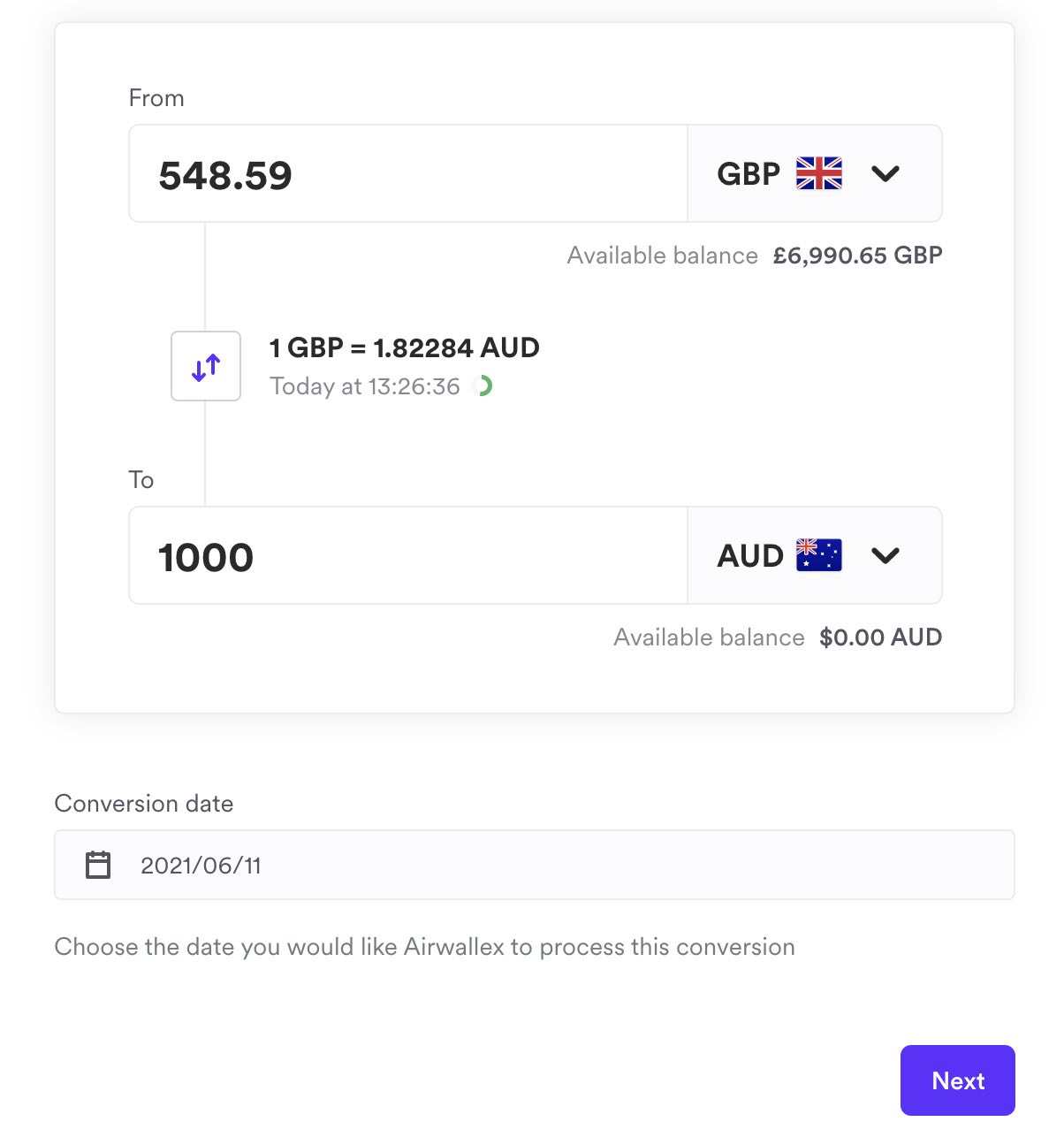 airwallex-fx-gbp-aud-en Airwallex utilizza il cambio interbancario in tempo reale