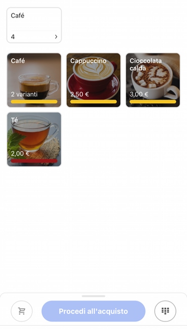 sumup app catalogo Catalogo prodotti nell'app SumUp