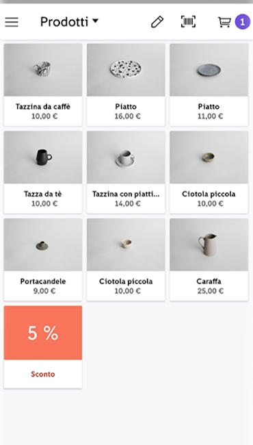 zettle app catalogo Catalogo prodotti nell'app Zettle Go