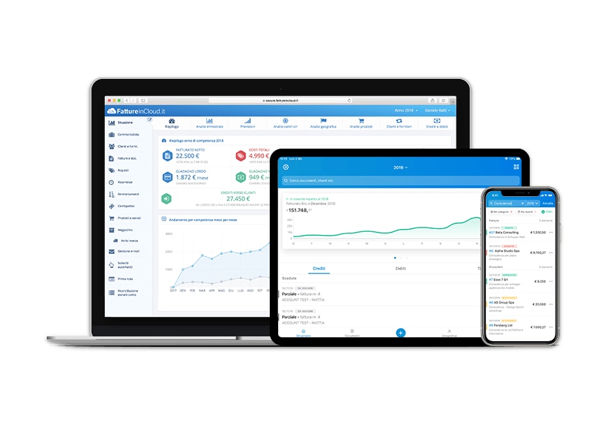 fatture in cloud web app