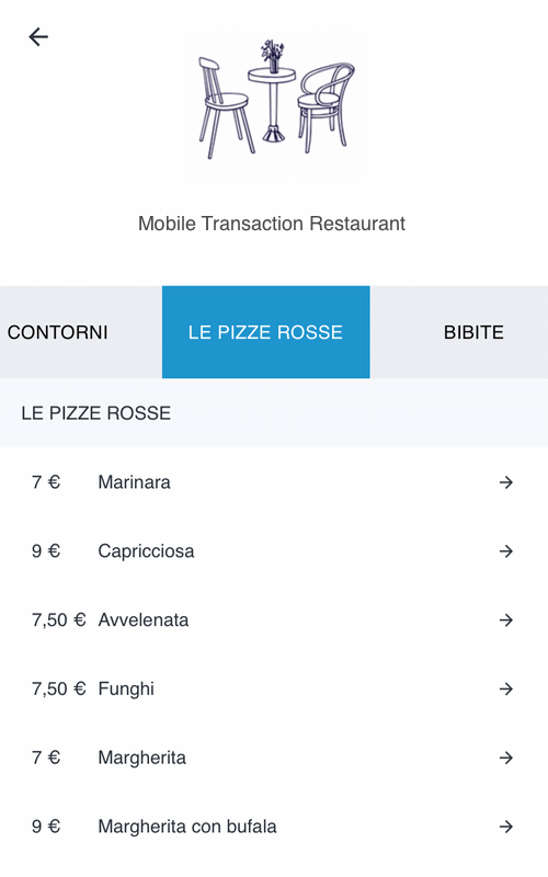 sumup cassa menu digitale