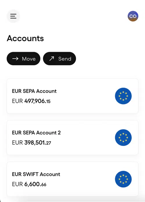 Gli utenti hanno a disposizione due IBAN per bonifici europei e bonifici esteri