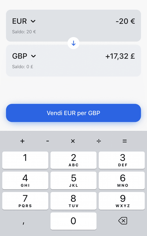 revolut business conversione valuta