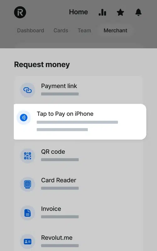 Nell'app Revolut Business è disponibile la modalità Tap to Pay per iPhone