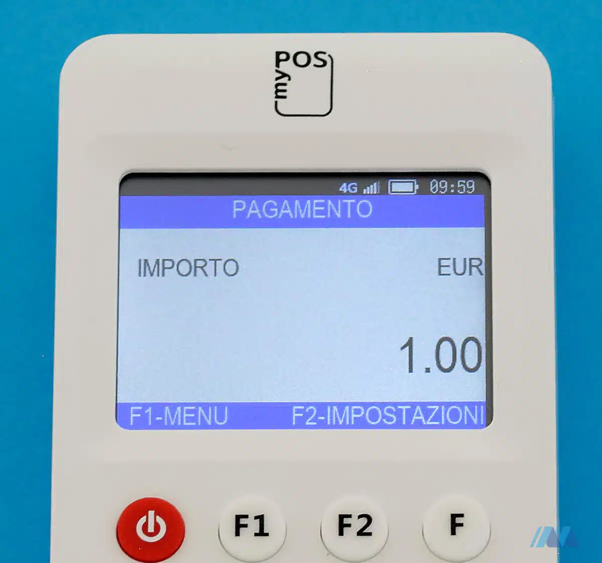 mypos-go2-digita-importo Schermo del Go 2 con importo digitato