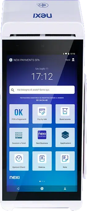 Nexi smartPOS Mini con stampante