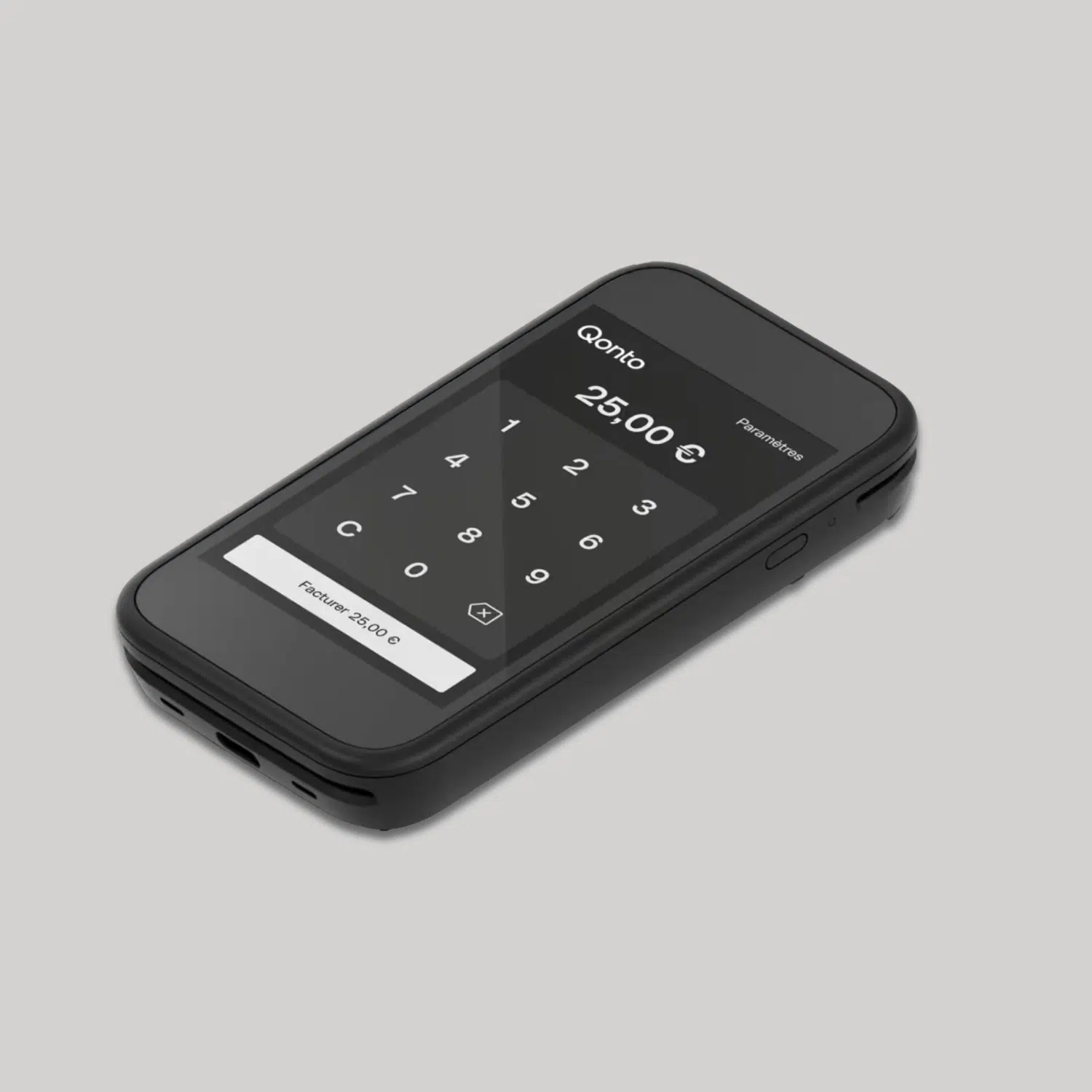 Qonto Pocket è un terminale compatto, senza stampante di ricevute