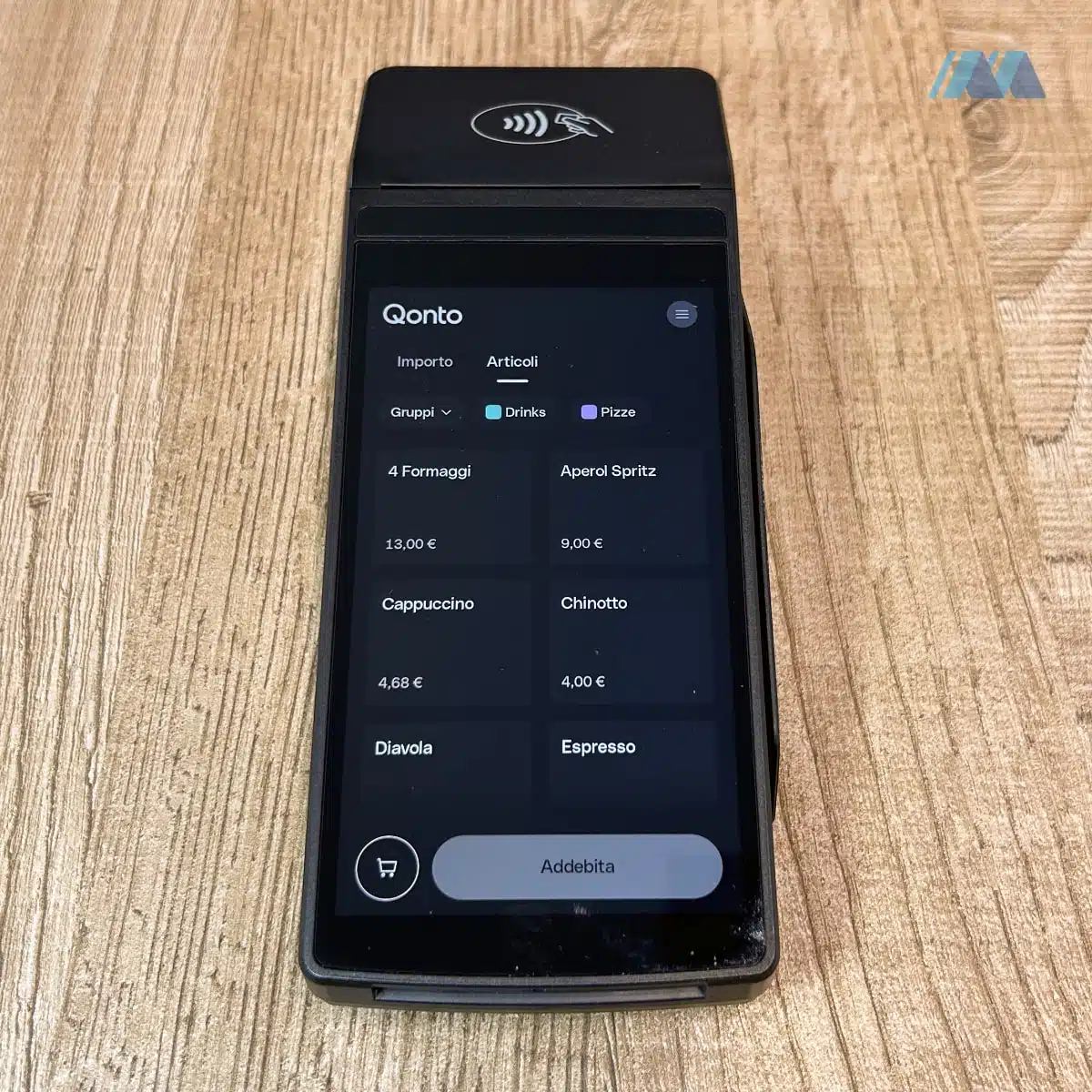 Catalogo prodotti sul POS Pro di Qonto